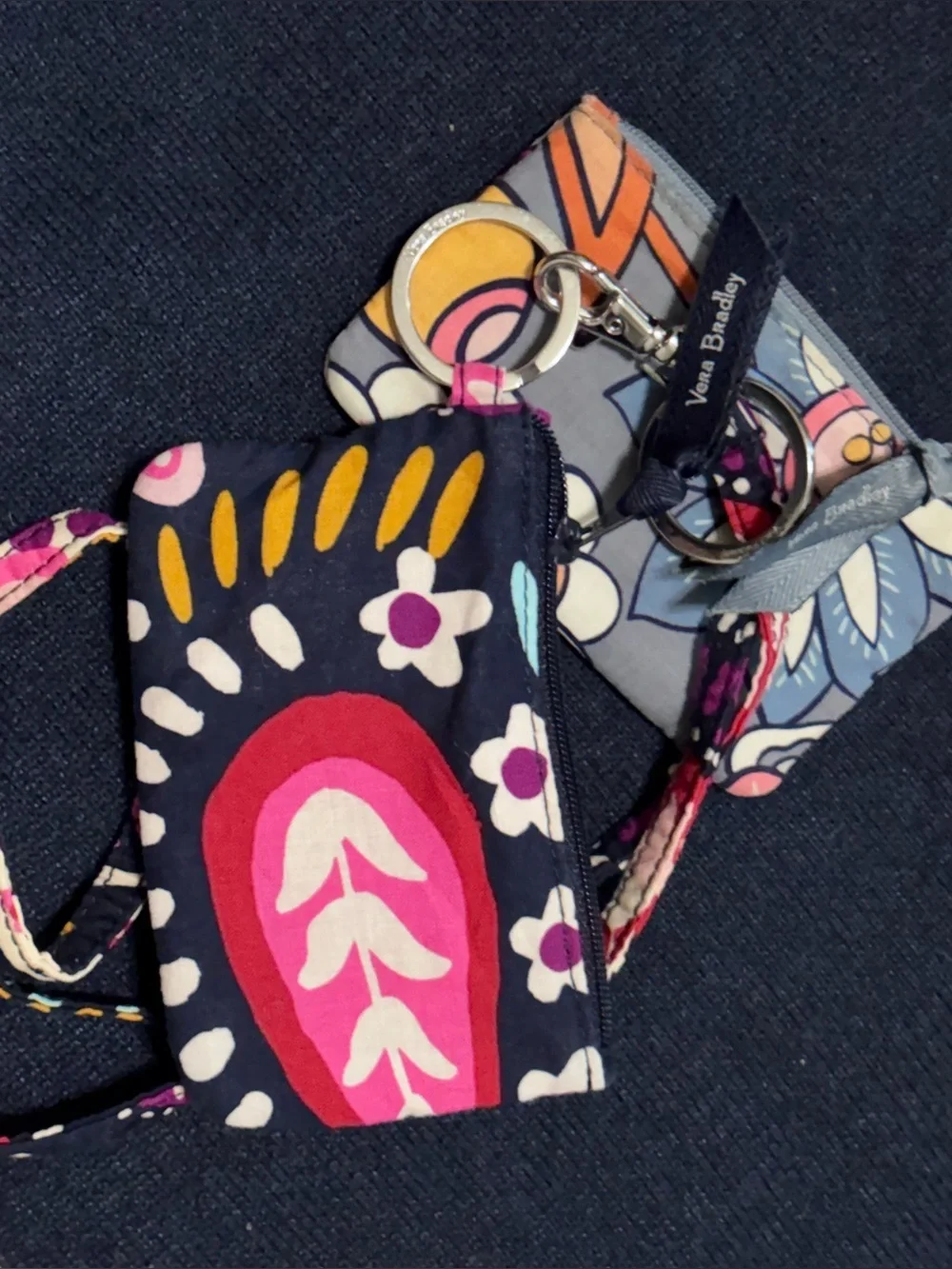 Vera Bradley Wallet & lanyard Bundle-  Retired Prints - lot of 4